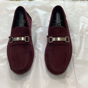 Calvin Klein Men's Dark Red Loafers Size 8